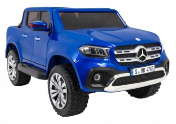 Elektromobilis Mercedes Benz X-Class MP4, lakuotas mėlynas