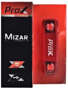 Galinė lempa ProX Mizar 2xSMD LED 30Lm USB