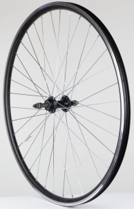 Galinis ratas 28 Alu freewheel įvorė, DoubleWall black ratlankis 30mm Velosipēdu riteņus, riepas un to detaļas