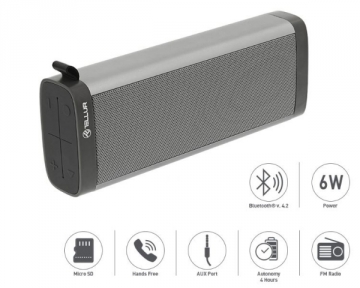 Garso kolonėlės Tellur Bluetooth Speaker Selene gray