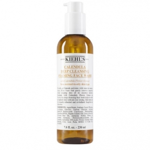 Giliai valomasis putojantis veido prausiklis Kiehl´s Calendula 230 ml Facial cleansing