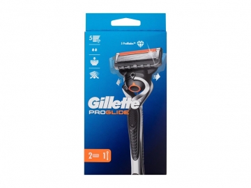 Gillette Fusion Proglide Flexball Cosmetic 1ks Shaver with two heads Shaving foam