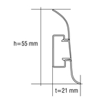 Grindjuostė PVC 584 FLEX SMART ąžuolas CYTRYNO