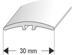 Grindų apdailos porfilis L30 PROF. sujungimas Baltas 30MM/ 93CM A 