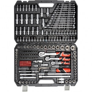 Įrankių rinkinys 1/4 &#39;&#39;, 1/2 &#39;&#39;, 3/8 &#39;&#39; (216 vnt.) YATO Tool kits