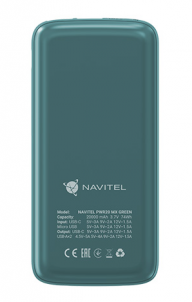 Išorinė baterija Navitel PWR20 MX Green