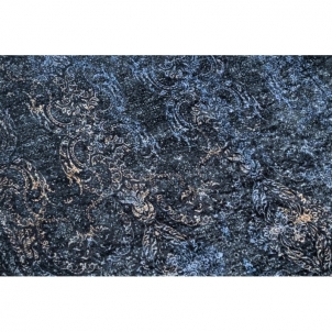 Juodas kilimas su ornamentais ANDRE | 160x220 cm