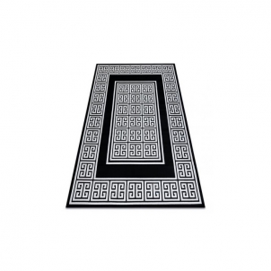 Juodas kilimas su raštais GLOSS Greek | 180x270 cm 