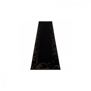 Juodas sendinto dizaino kiliminis takelis GLOSS | 60x250 cm 