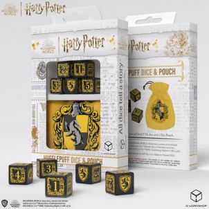 Kauliukų ir maišelio rinkinys Harry Potter. Hufflepuff Dice & Pouch