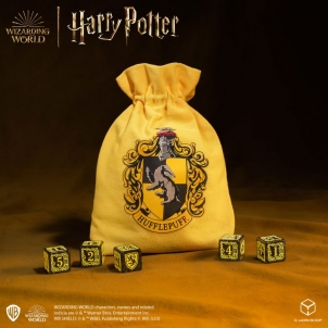 Kauliukų ir maišelio rinkinys Harry Potter. Hufflepuff Dice & Pouch