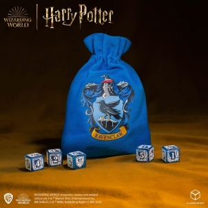 Kauliukų ir maišelio rinkinys Harry Potter. Ravenclaw Dice & Pouch