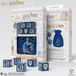 Kauliukų ir maišelio rinkinys Harry Potter. Ravenclaw Dice & Pouch