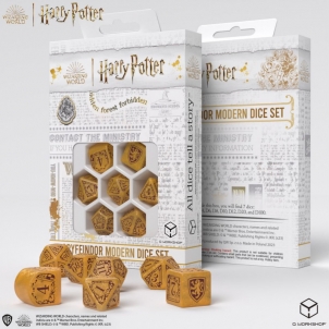 Kauliukų rinkinys Harry Potter. Gryffindor Modern Dice (auksinės sp.)