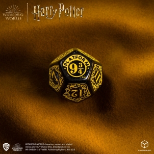 Kauliukų rinkinys Harry Potter. Hufflepuff Modern Dice (juodos sp.)