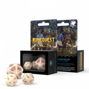 Kauliukų rinkinys Runequest (smėlio ir bordinės sp.) expansion