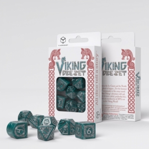 Kauliukų rinkinys Viking modern dice set: Mjolnir