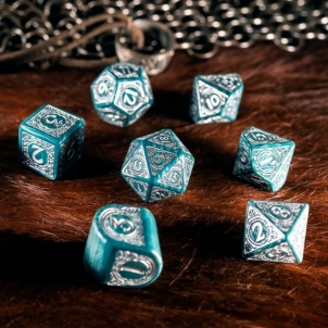 Kauliukų rinkinys Viking modern dice set: Mjolnir