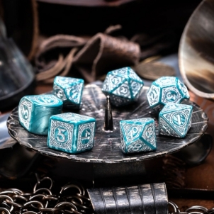 Kauliukų rinkinys Viking modern dice set: Mjolnir