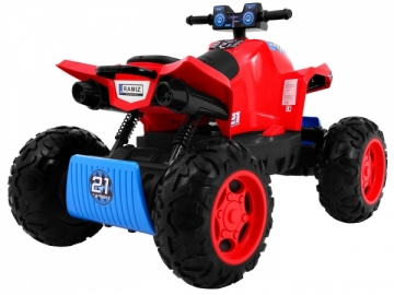 Keturratis Quad Sport Run 4x4, raudonas