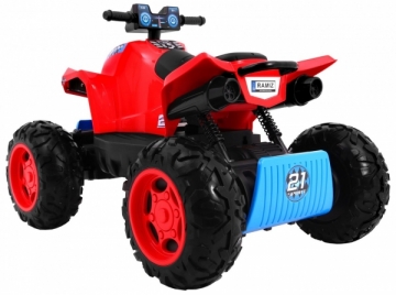 Keturratis Quad Sport Run 4x4, raudonas