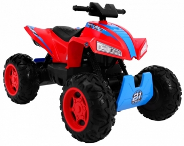 Keturratis Quad Sport Run 4x4, raudonas