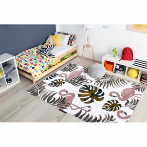 Kilimas dekoruotas flamingais PETIT GARDEN | 120x170 cm