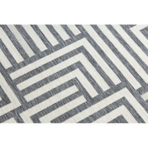 Kilimas su pilkos spalvos raštu SPRING Labirintas | 120x170 cm