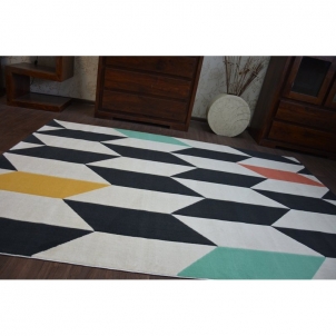 Kilimas su spalvotais akcentais SCANDI ROMBAI | 160x230 cm