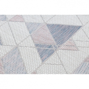 Kiliminis takelis su rožiniais akcentais SION Trikampiai | 60x300 cm