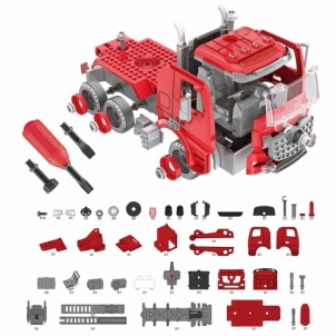 Konstruktoriaus rinkinys - Ugniagesių automobilis, 74 elementai