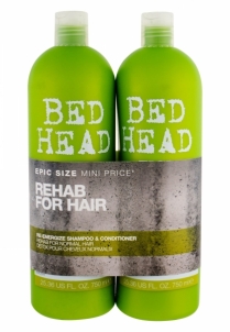 Tigi Bed Head Re-Energize Shampoo Cosmetic 2x750ml Kvepalų ir kosmetikos rinkiniai