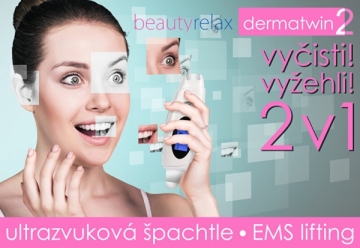 Kosmetinis prietaisas, skirtas giliai valyti ir atjauninti odą Beauty Relax Derma twin BR-1170