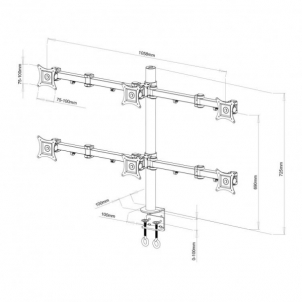 Laikiklis Sbox LCD-352/6