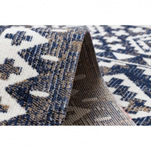 Lauko kilimas su mėlynais raštais MUNDO | 160x220 cm