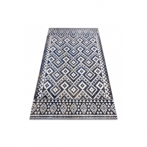 Lauko kilimas su mėlynais raštais MUNDO | 200x290 cm