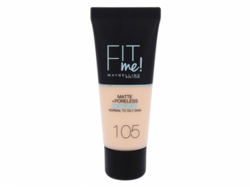 Makiažo pagrindas Maybelline Fit Me Matte + Poreless Foundation Cosmetic 30ml Shade 105 Natural Ivory