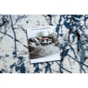 Marmuro dizaino kilimas su mėlynais akcentais COZY | 180x270 cm 