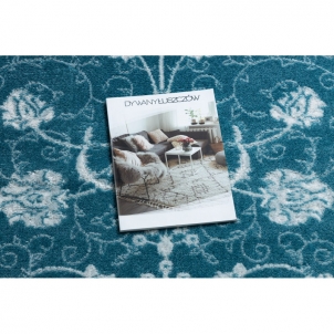 Mėlynas kilimas su gėlių ornamentais MEFE | 140x190 cm 