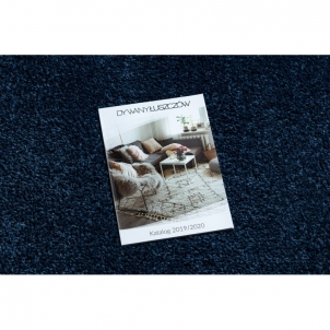 Mėlynas marokietiško dizaino kilimas su kutais BERBER | 200x290 cm 