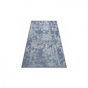 Mėlynas struktūrinis kilimas su ornamentais SOLE | 160x220 cm 
