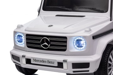 Mercedes G500 XMX627 elektromobilis, baltas