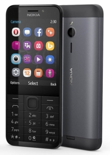 Mobile phone Nokia 230 Dual Sim dark silver ENG