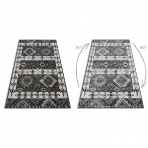 Modernus kilimas su juodos spalvos akcentais MUNDO Etnic | 120x170 cm