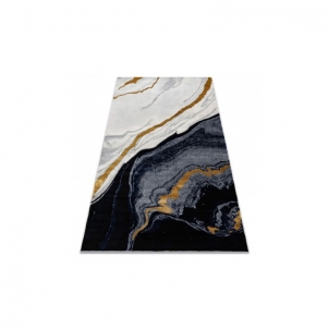 Modernus kilimas su mėlynais ir aukso akcentais EMERALD Glamour | 120x170 cm 