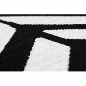 Modernus lauko kilimas su juodais akcentais MUNDO Chevron | 180x270 cm