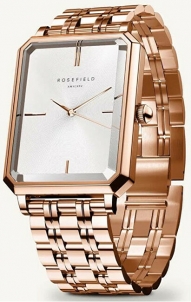 Женские часы Rosefield The Octagon White Sunray Steel Rose Gold OCWSRG-O42