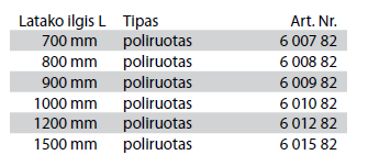 Nerūdijančio plieno dušo latako grotelės Tece Steel II 70, 80, 90, 100, 120, 150 cm 70 cm