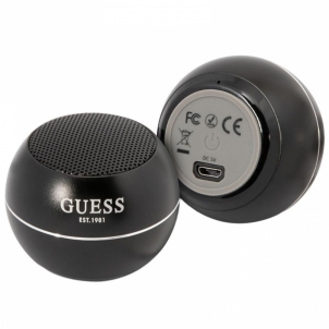 Nešiojama garso kolonėlė Guess Mini Bluetooth Speaker 3W 4H Black