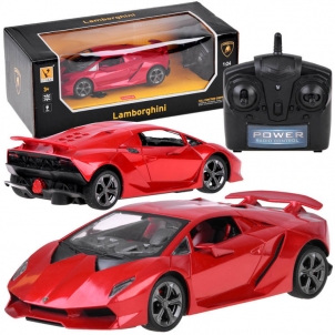 Nuotoliniu būdu valdomas automobilis - Lamborghini, raudonas 